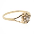 Image 5 of Gold ring with zirconia stones