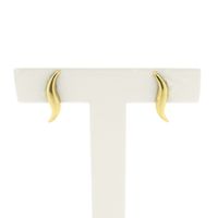 Golden fantasy stud earrings