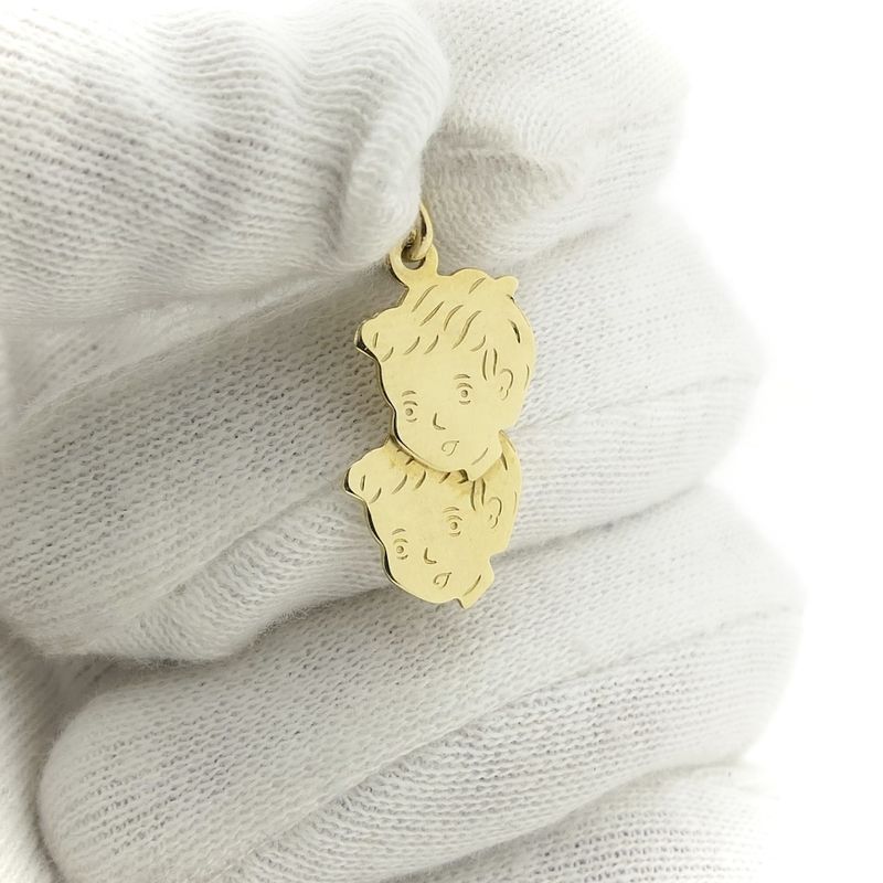 Image 7 of Gold pendant; Gemini