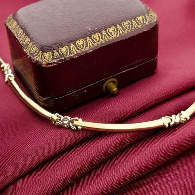 Image 2 of Two-tone gold fantasy link necklace