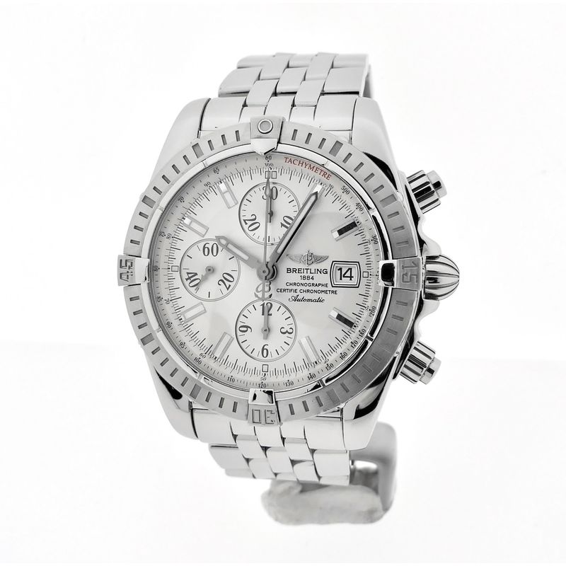 Image 2 of Breitling Chronomat Evolution 'White' A13356; Chronograph men's watch