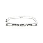 Image 1 of White gold bracelet with diamond; Size XS