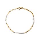 Image 4 of Bicolor Gold Fantasy Link Bracelet