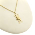 Image 9 of Gold harlequin pendant with diamond | 0.005 ct.