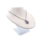 Image 3 of Silver anchor link necklace with pendant | 41.5 cm - 46.5 cm