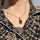 Image 4 of Vintage gold pendant with tiger's eye