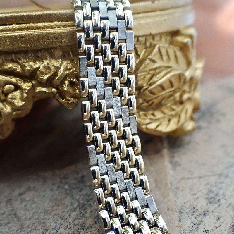 Image 9 of Two-tone gold panther link bracelet
