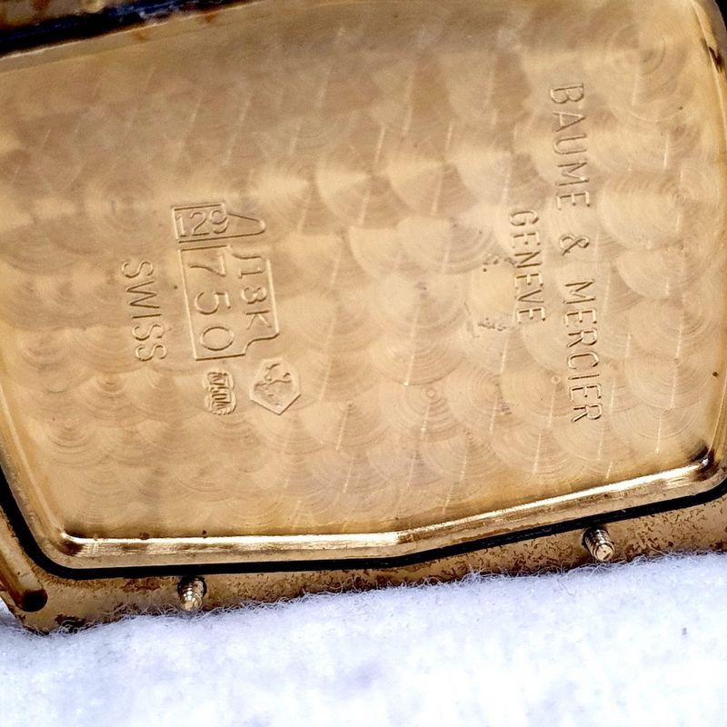 Image 5 of Baume Mercier Hampton; 18k gold watch