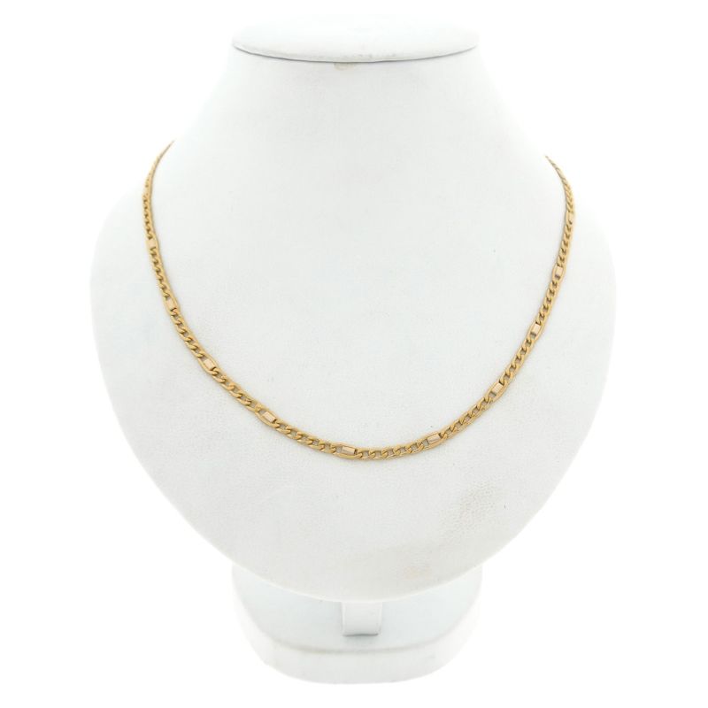 Image 2 of Two-tone gold fantasy link necklace