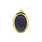 Image 3 of Vintage Gold Pendant with Apatite; 14 Karat