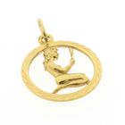 Image 3 of Gold zodiac sign pendant; Virgo