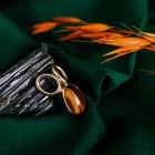 Image 2 of Gold pendant with tiger's eye