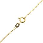 Image 8 of Gold flat gourmet link chain | 50 cm