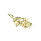 Image 2 of Gold pendant of a Hamsa hand