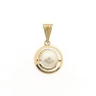 Image 1 of Gold pendant with pearl | Vintage