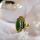 Image 2 of Gold ring with jade | Vintage