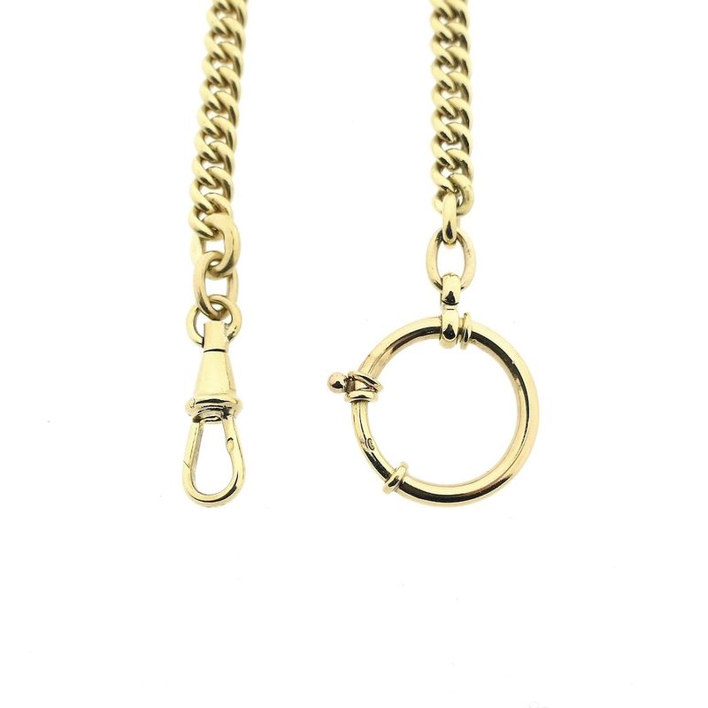 Image 5 of Vintage gold watch chain; Chatelaine (for a pocket watch)