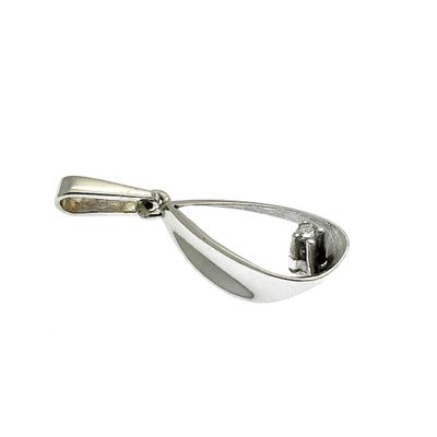 Image 2 of White gold pendant with diamond 0.025 ct.