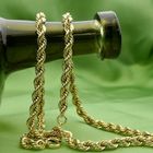 Image 2 of Twisted Link Chain; 14 Karat; 45.5 cm