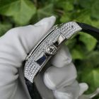 Image 30 of Cartier Santos 100 XL Chronograph 'Factory-Set' Diamonds 2891; 18k white gold watch with diamonds