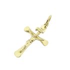 Image 6 of Gold pendant of a cross with corpus; INRI