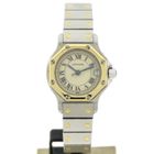 Image 1 of Cartier Santos Octagon 187903; Women's watch in 18k gold and steel
