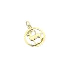 Image 6 of Golden zodiac sign pendant Capricorn