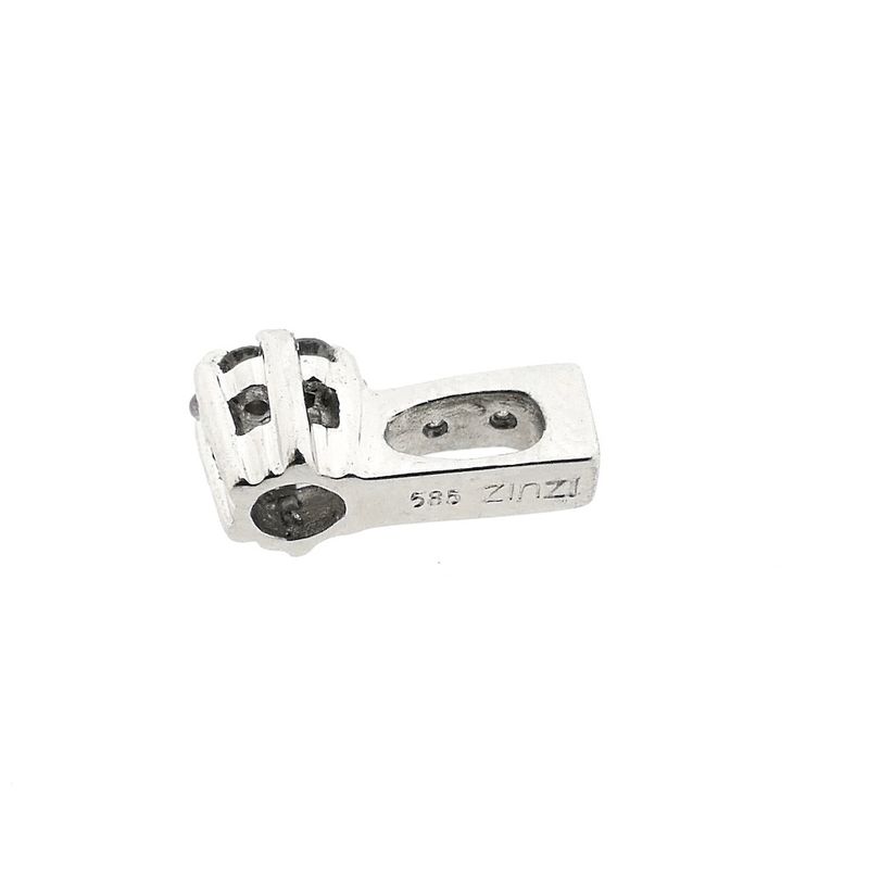 Image 6 of White gold ZINZI pendant with diamond; 0.09 ct.