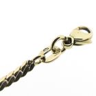 Image 7 of Two-tone gold women's bracelet with zirconia | 17.5 cm