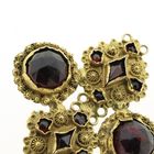 Image 7 of Antique gold brooch with garnet
