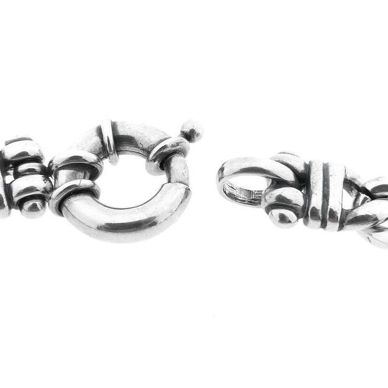 Image 5 of Robust silver gourmet link bracelet
