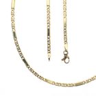 Image 1 of Vintage gold closed Figaro link chain | 49.5 cm