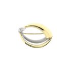 Image 1 of Bicolor Gold Brooch; 14 Karat