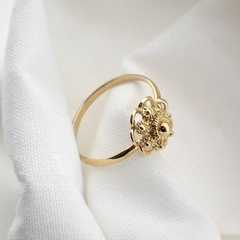 Image 4 of Gold ring with Zeeland button