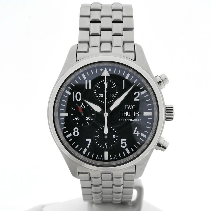 Image 7 of IWC Pilot's Chronograph IW3717; Automatic men's watch