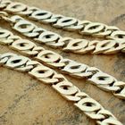 Image 2 of Tricolor gold men's necklace.