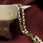 Image 2 of Two-tone gold fantasy link chain