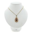 Image 7 of Vintage gold entourage pendant with carnelian