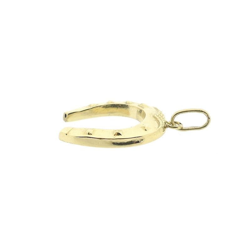 Image 7 of Gold horseshoe pendant
