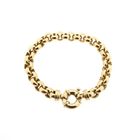 Afbeelding 4 van Gouden jasseron schakelarmband