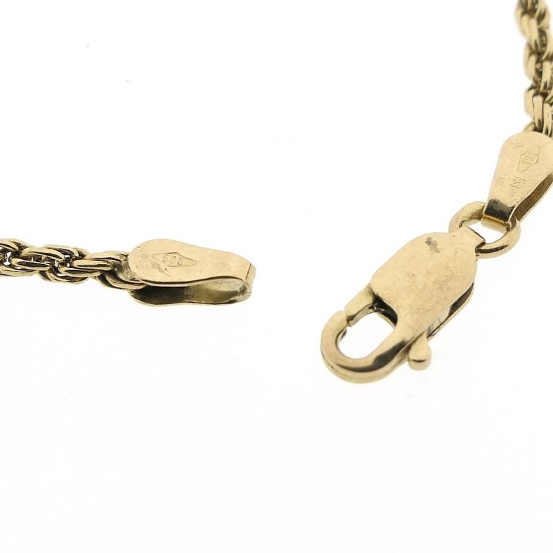 Image 6 of Gold twisted link bracelet | 20 cm