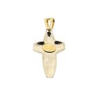 Image 3 of Two-tone gold pendant of a cross with corpus