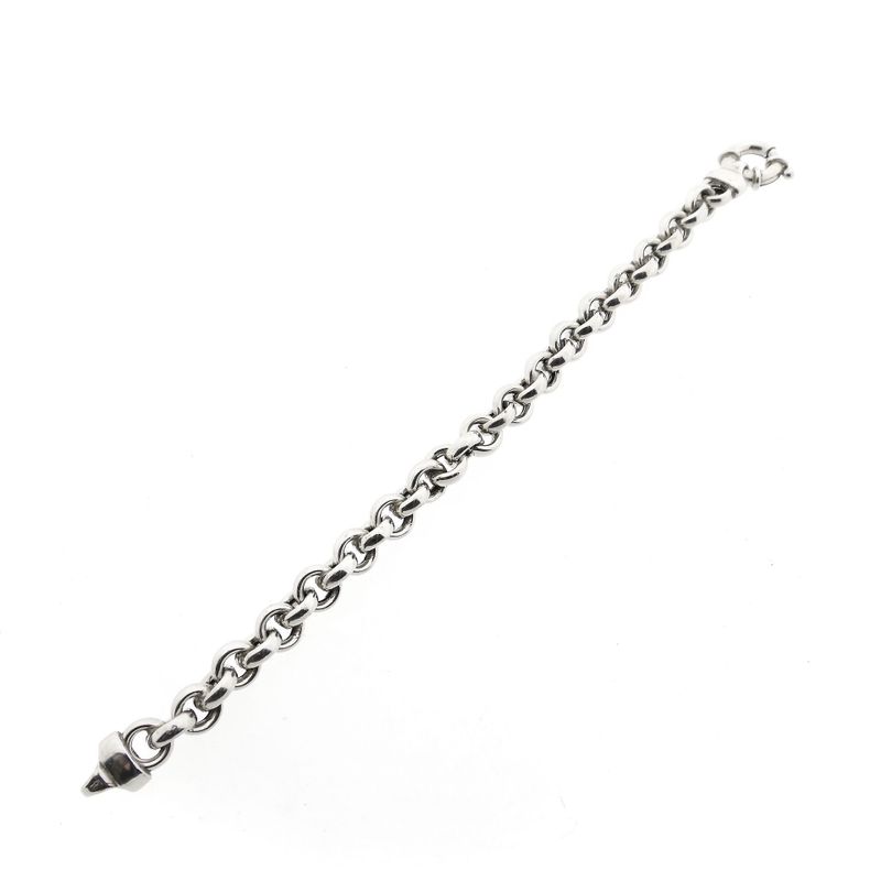 Afbeelding 7 van Zilveren jasseronschakel armband | 21 cm 