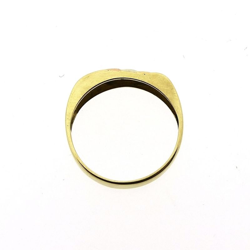 Image 5 of Tricolor gold pinky ring | Men