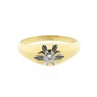 Image 3 of Gold solitaire ring with diamond | 0.16 ct.
