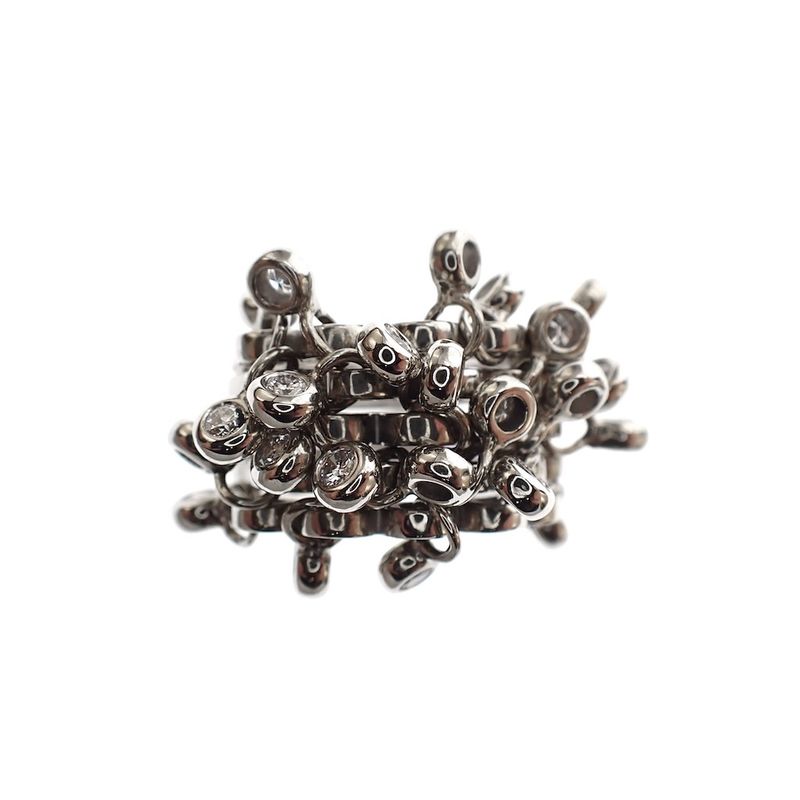 Image 5 of Unique 18k white gold ring with diamonds | 1.00 ct.