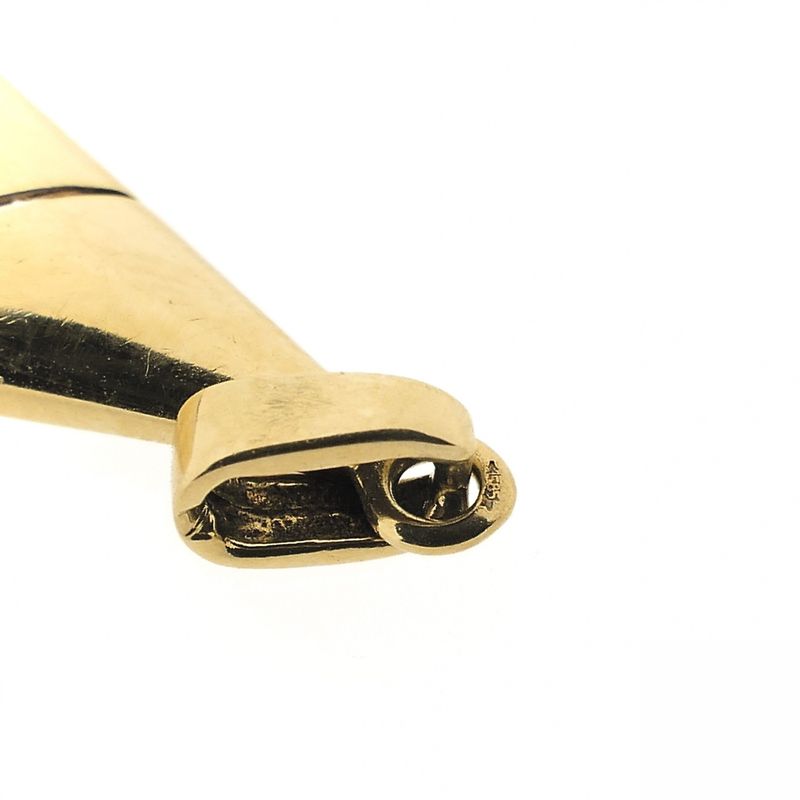 Image 3 of Gold pendant with diamond; 0.17 ct.