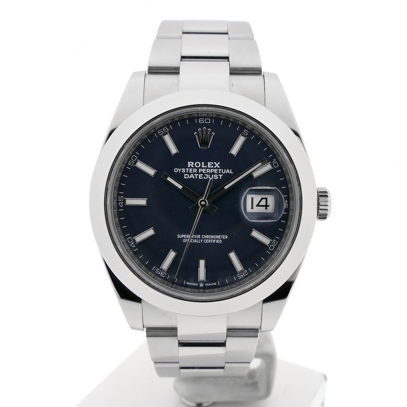 Image 15 of Rolex Datejust 41mm 'Blue' 126300; Automatic men's watch