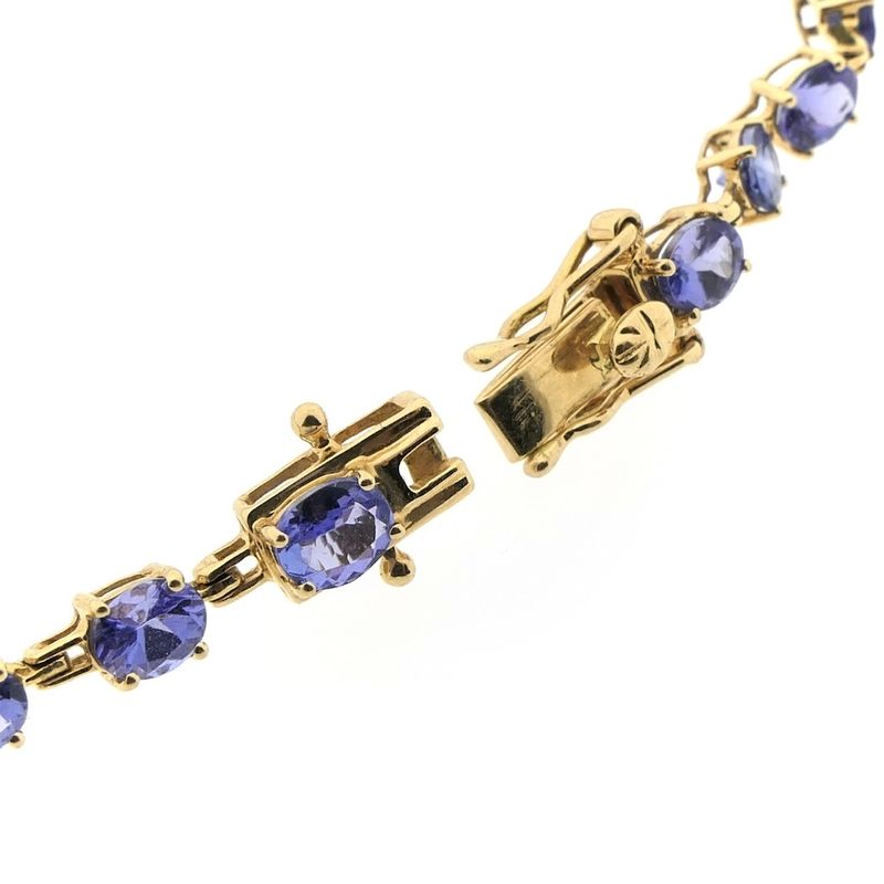 Image 6 of Gold bracelet with amethyst | 18.5 cm