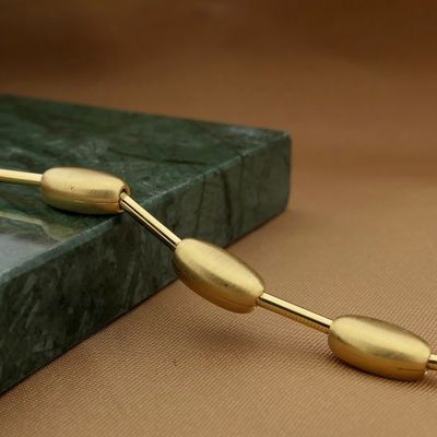 Image 2 of Gold matte bead bracelet